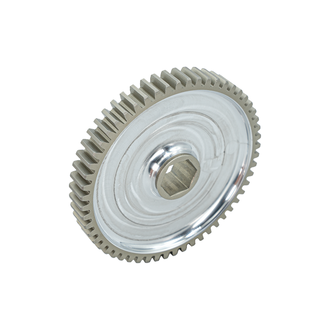 56t Pocketed Aluminum Spur Gear (20 DP, 1/2" Hex Bore)