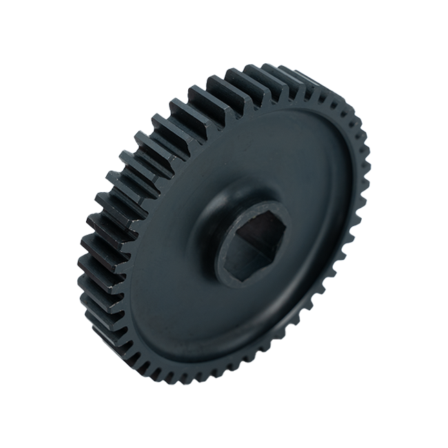 46t Pocketed Steel Spur Gear (20 DP, 1/2" Hex Bore)