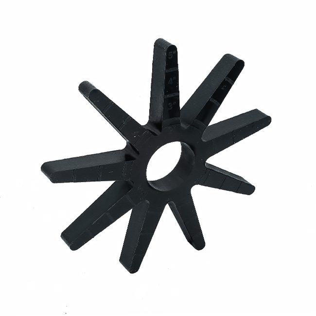 9T x 5" OD x 1/2" Wide Star Flex Wheel (1-1/4" Round Stretch, 45A)