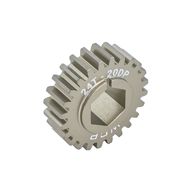 24t Aluminum Spur Gear (20 DP, 1/2" Hex Bore)