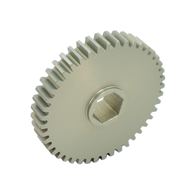 44t Aluminum Spur Gear (20 DP, 1/2" Hex Bore)