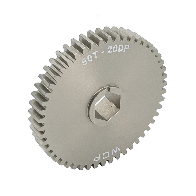 50t Aluminum Spur Gear (20 DP, 1/2" Hex Bore)