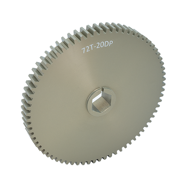 72t Aluminum Spur Gear (20 DP, 1/2" Hex Bore)