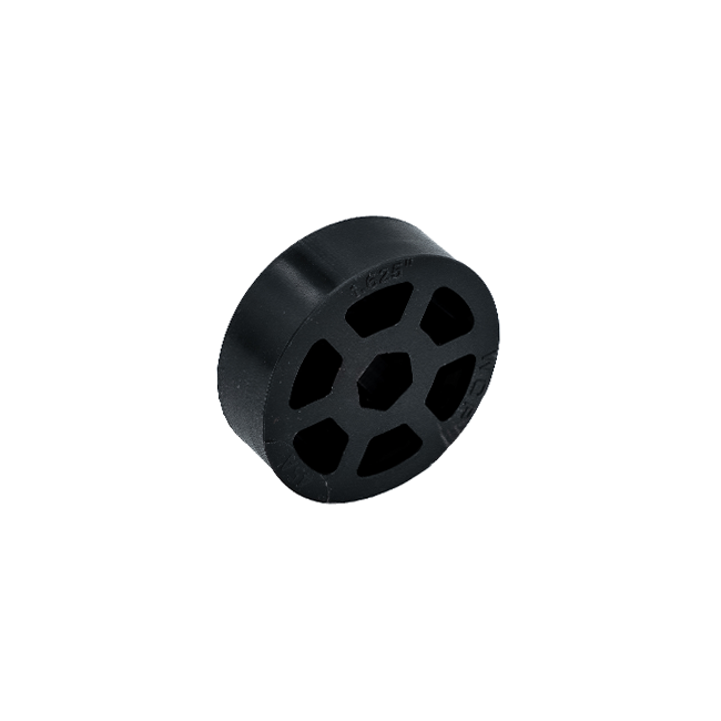 1.625" OD x 1/2" Wide Straight Flex Wheel (1/2" Hex Stretch, 30A)