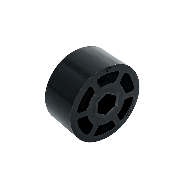 2" OD x 1" Wide Straight Flex Wheel (1/2" Hex, 45A)